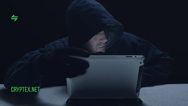 К статье о краже криптовалют, изображен хакер